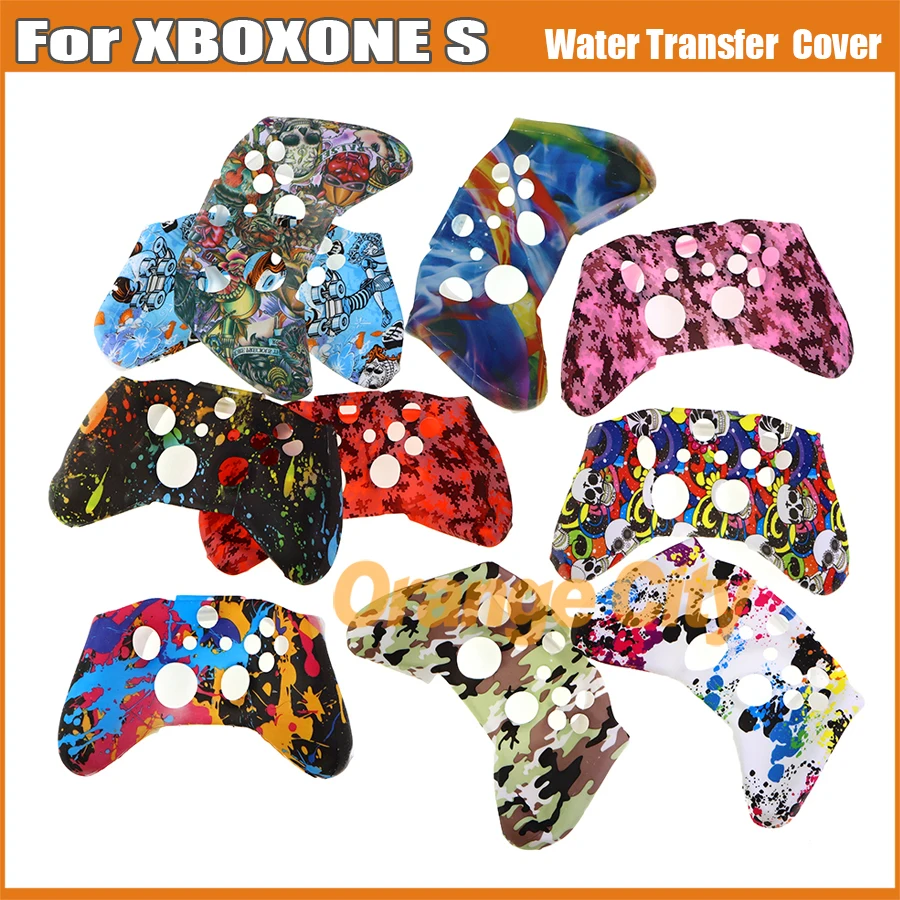 

10PCS For XBOXONE S Water Transfer Silicone Cover XBOX ONE Slim Handle Protection Cover