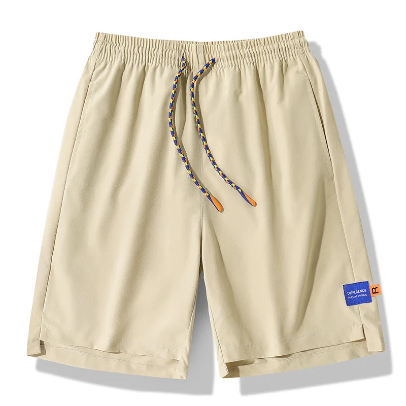 

Мужские спортивные шорты, быстросохнущие летние шорты для тренировок, свободные однотонные черные трикотажные шорты для бега, баскетбола, тренировок в тренажерном зале, спортивные шорты