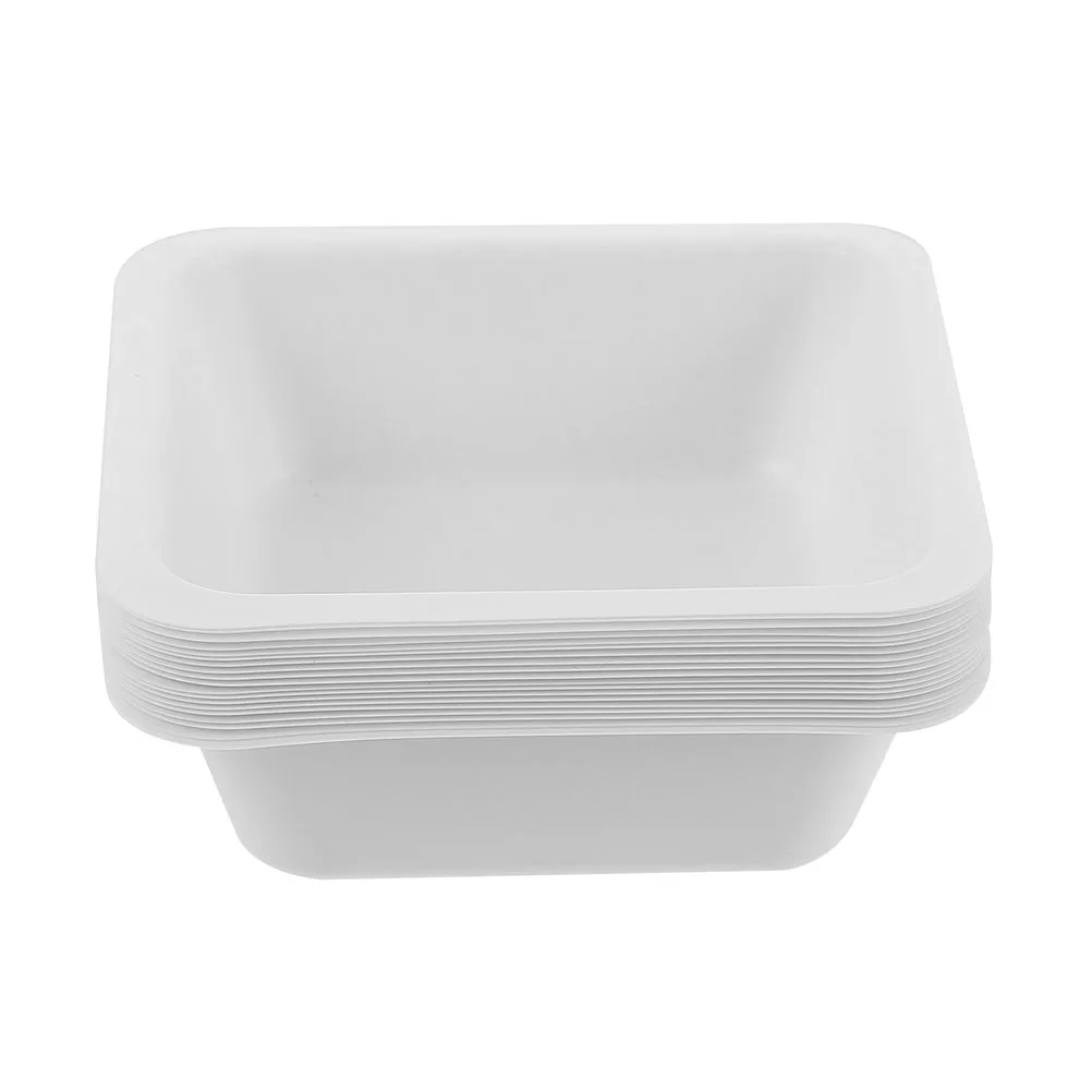 

30 Pcs Weighing Boats 250ml Square Dishes Lab Plastic Tray Large Size Chemical Resistant Static Free Teaching Equipment