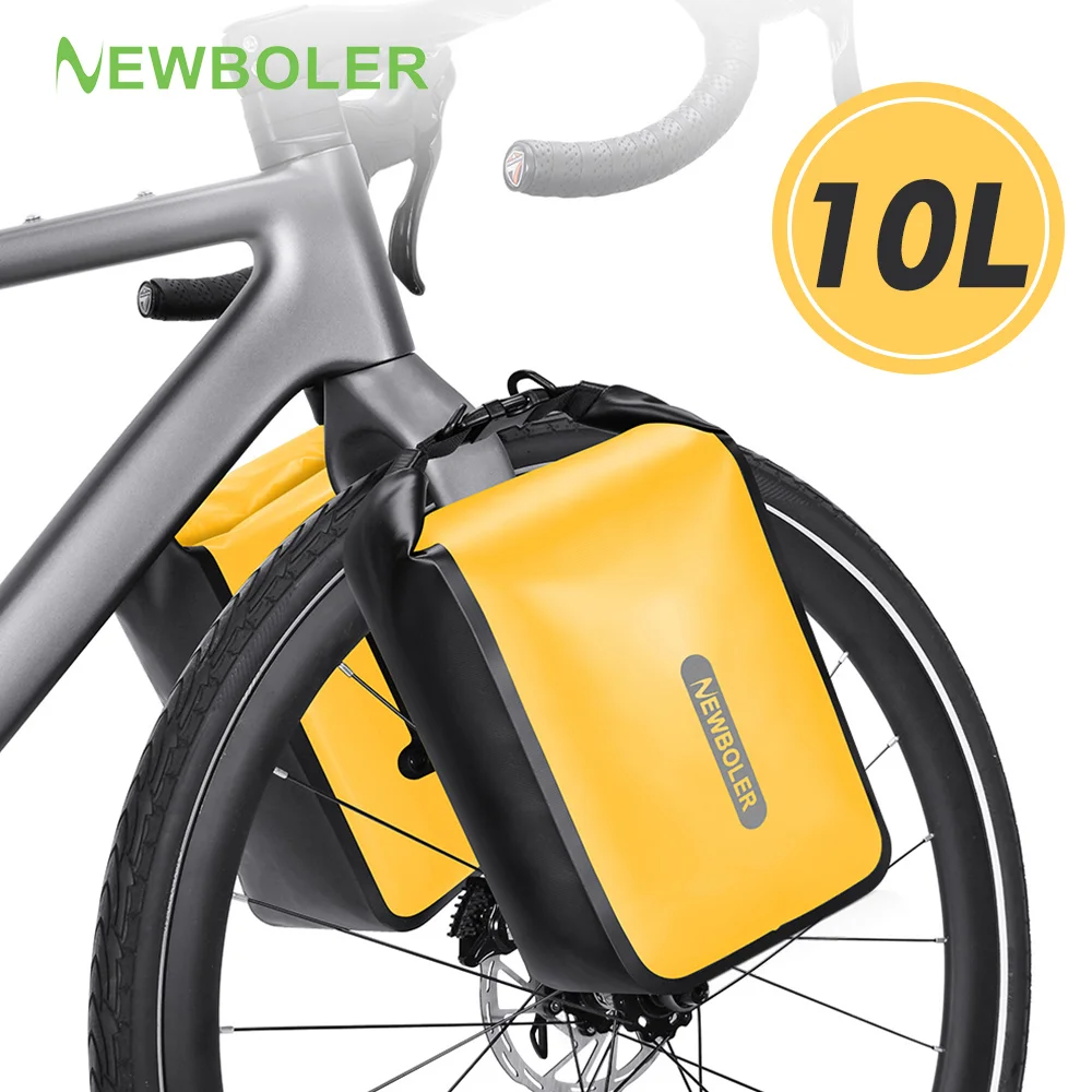 

Велосипедная сумка NEWBOLER 10 л, большая вместимость, водонепроницаемая, для электровелосипедов и охотничьих велосипедов, быстросъемная сумка на вилку, сумка на заднее сиденье велосипеда