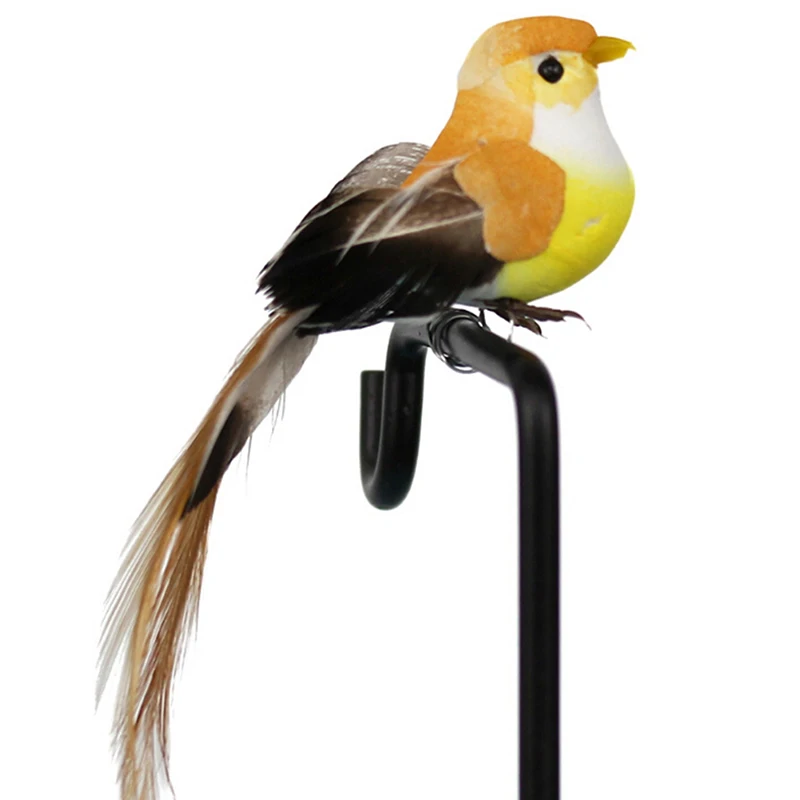 1Pc decorativo Mini uccelli di piume artificiali uccelli di schiuma artificiale home party Craft Table Decor Bird Toywedding decor