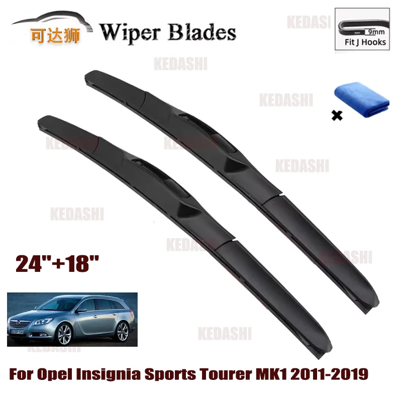 For Opel Insignia Sports Tourer MK1 2011 2012 2013 2014 2015 2016 2017 Front Wiper Blades Brushes Cutter Accessories U J Hook