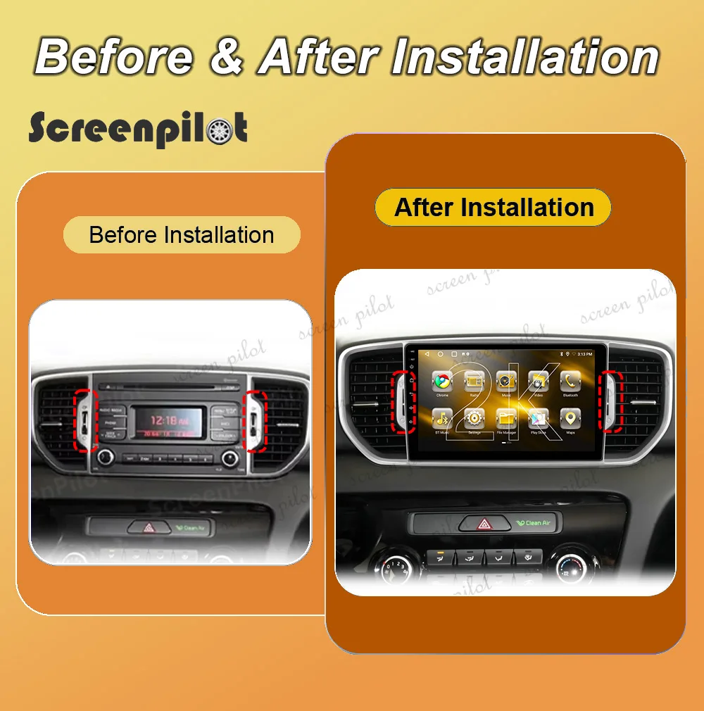 Android 16 Car Radio Stereo For Kia Sportage 4 QL KX5 2015 2016 2017 2018 2K QLED Multimidia Player GPS Carplay Android Auto RDS