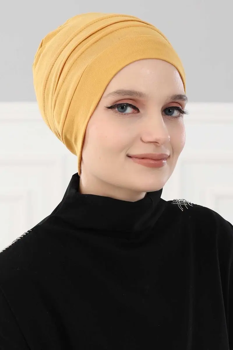 Baret Model Hijab Bone Mosterd