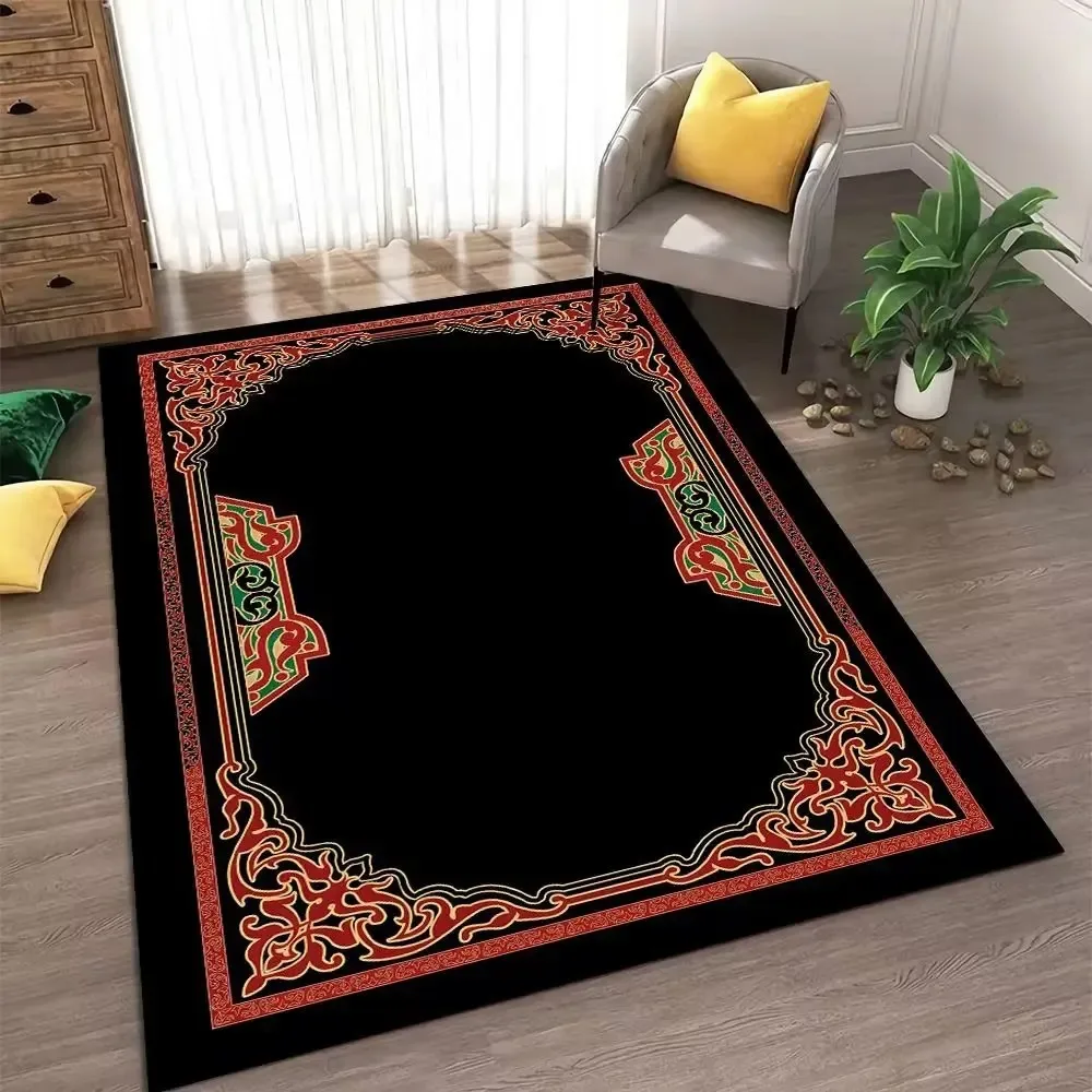 

Prayer Rug – Traditional Worship Mat with Muslim Design, Non-Slip Floor Carpet for Home, Living Room, Bedroom, Washroom