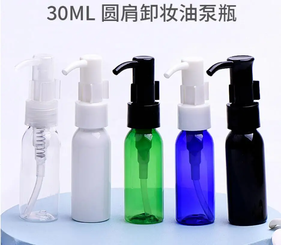 

30ml plastic PET pump bottle emulsion foundation serum toner essence sample testing moisture toilet water lotion mist sprayer