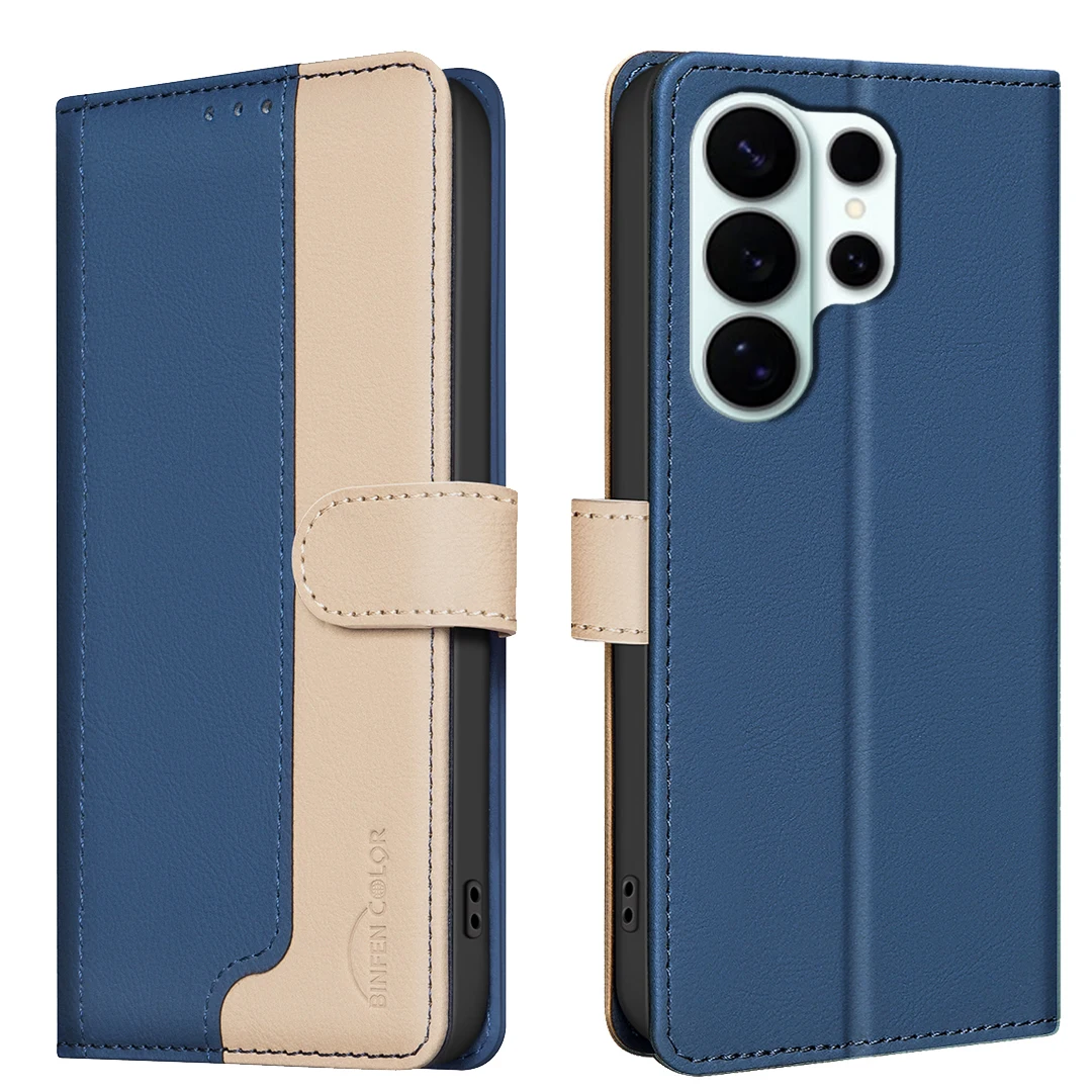 For Samsung Galaxy S26 S25 S24 S23 S22 Ultra Plus 5G Case Luxury Wallet Leather All-inclusive Shockproof Hard Cover Accessories