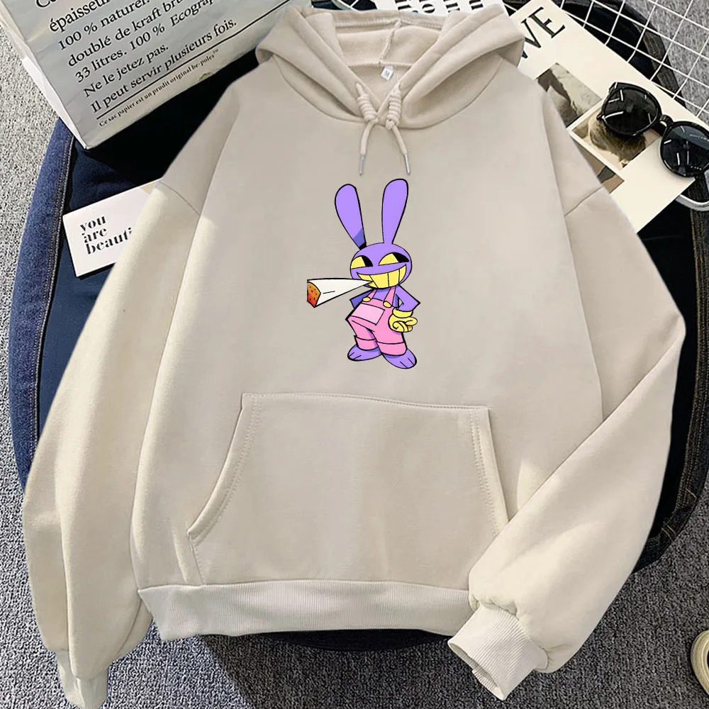 

The Amazing Circus Rabbit Hoodies Sudaderas Para Mujer Kawaii Cartoon Graphic Printing Sweatshirts Long Sleeve Casual Pullovers