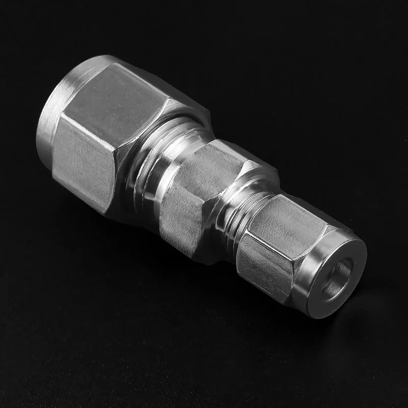 

High-Pressure 304SS Reducing Tube Fittings with Quick-Connect (3-8mm) for Hydraulic/Pneumatic Systems 1-10pcs/lot