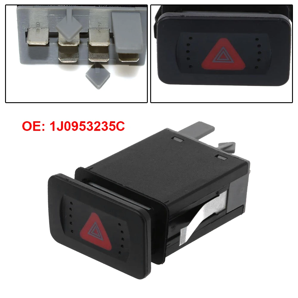 For VW Golf MK4 Bora 1998-2006 Hazard Warning Dash Light Indicator Switch Relay 1J0953235C