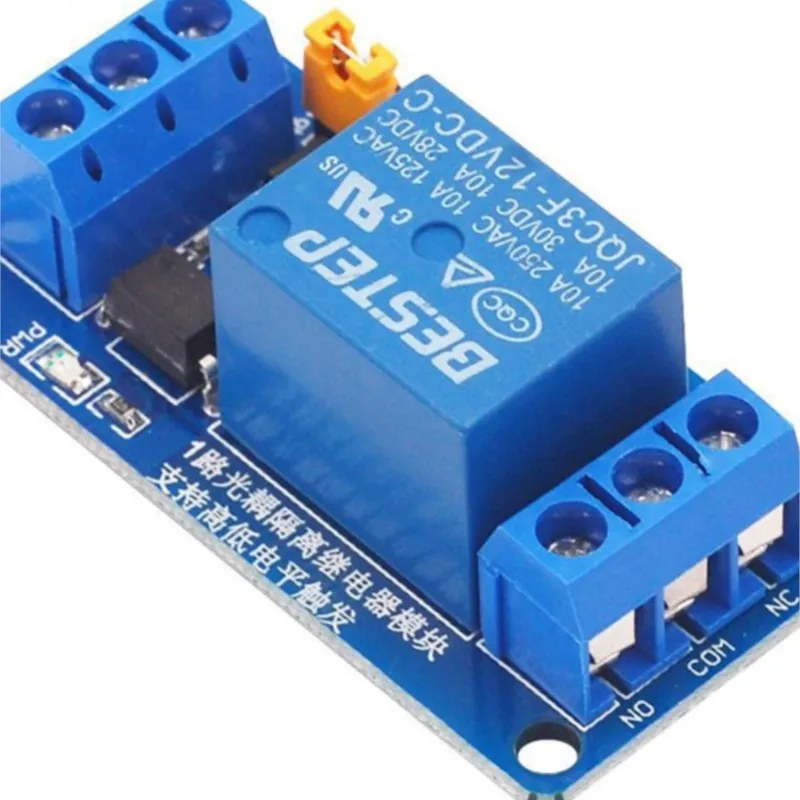 Nuovo durevole 3.3V 5V 12V 24V doppio optoaccoppiatore a 1 canale isolato scheda modulo relè Trigger di alto e basso livello