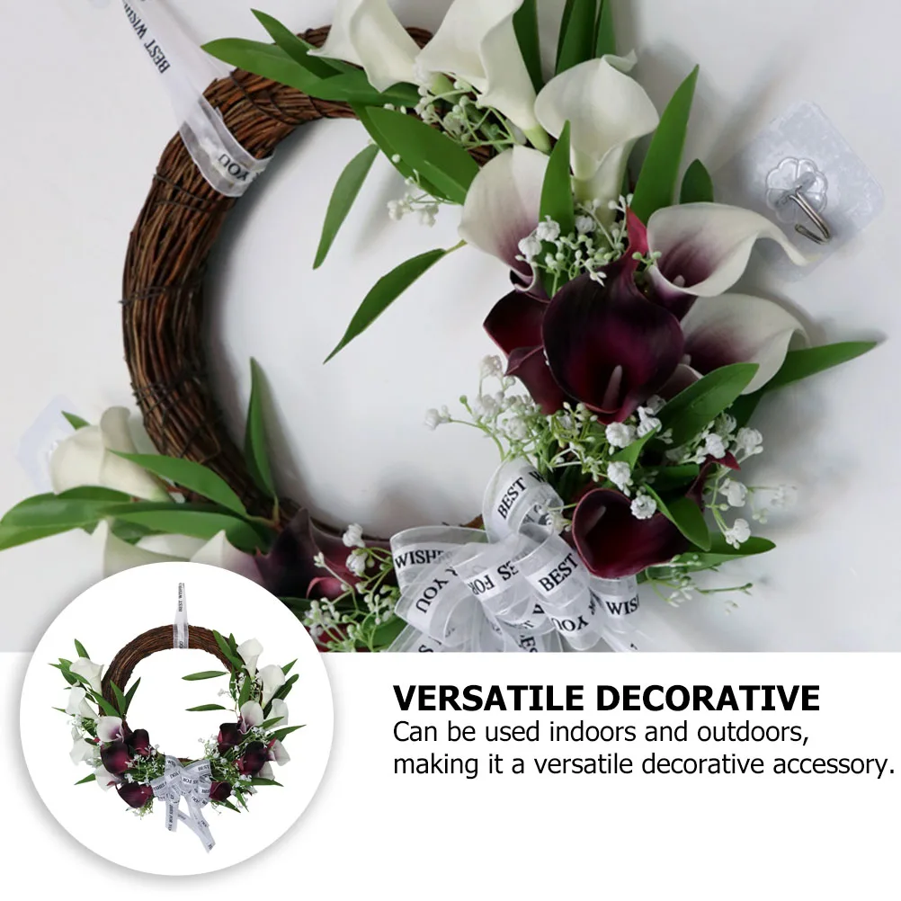 

Artificial Door Hanging Wreath Wreath Decorative Door Hanging Wedding Home Party Decor Indoor Outdoor