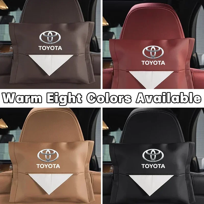

Для Toyota 2026: Новая замшевая коробка для салфеток/салфеток, чехол-органайзер для Toyota C-HR, Corolla, Camry, RAV4, Yaris, Hilux, Prius, Avensis