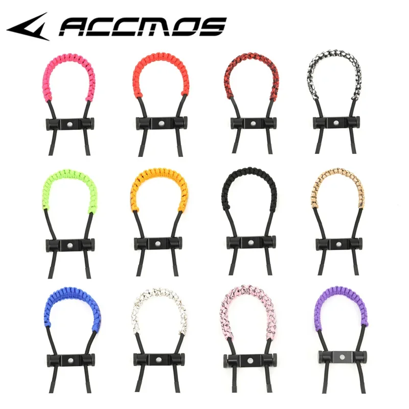 19 Colou Archery Bow Wrist Sling Compound Bow Adjustable Braided Parachute Cord Bow Handle Sling Shooting Hunting Accessorie