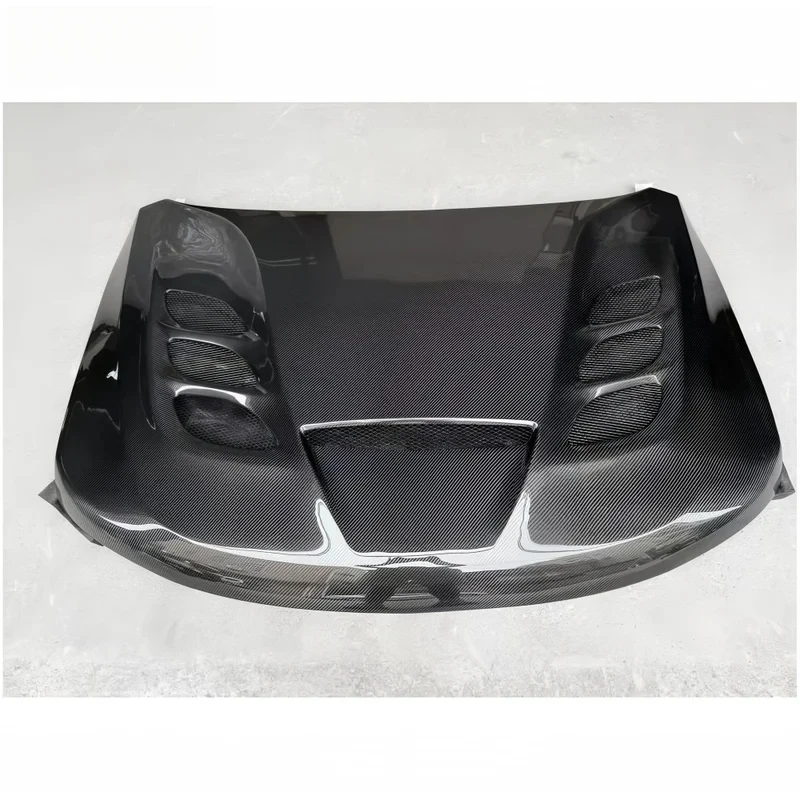 High-Quality Carbon Fiber Hood High-Quality Cutout Vented Carbon Fiber Engine Hood 5