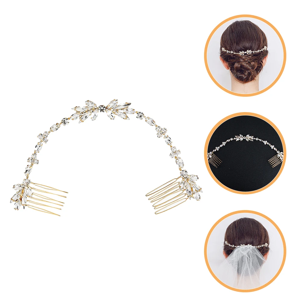

Zircon Crystal Hair Combs Elegant Bridal Wedding Accessories for Women Hairpin Decorations Formal Party Bridesmaid Gifts