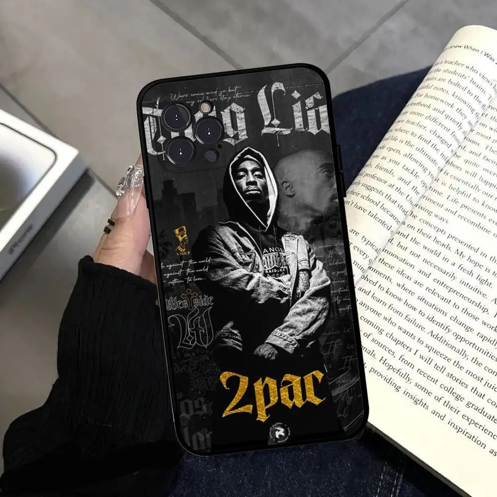 Rap Singer Tupac Shakur Phone Case Silicone Soft for iphone 15 14 13 12 11 Pro Mini XS MAX 8 7 6 Plus X XS XR Cover