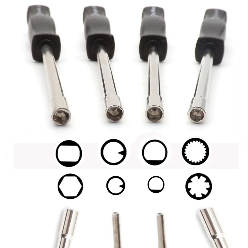 Herramienta de ajuste de carburador, destornillador de ajuste de carburador para ZAMA WALBRO Common 2 Cycle, motor pequeño estriado doble D Pacman