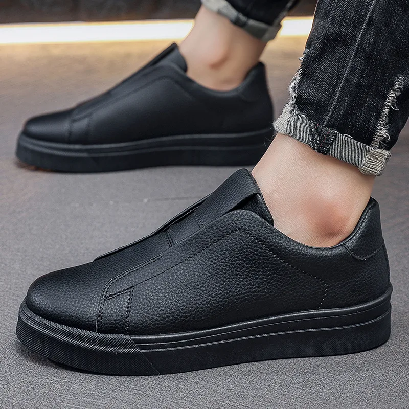 Zapatillas de deporte de moda de estilo coreano para hombre, zapatillas blancas de moda, zapatillas deportivas y casuales para hombres jóvenes