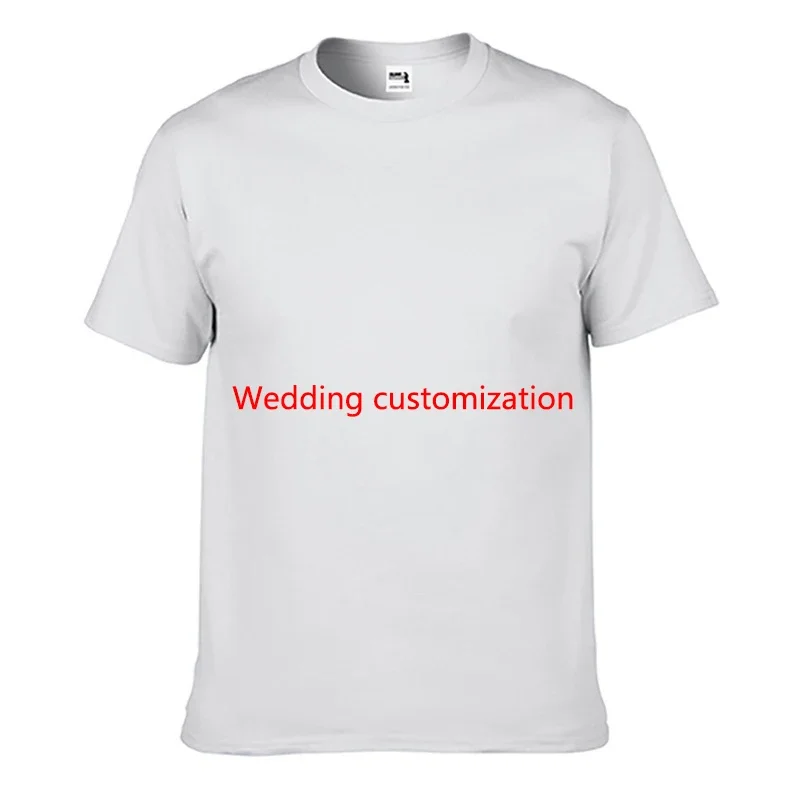 Wedding Custom Clothing Wedding Dress Custom T-shirt Pure Cotton