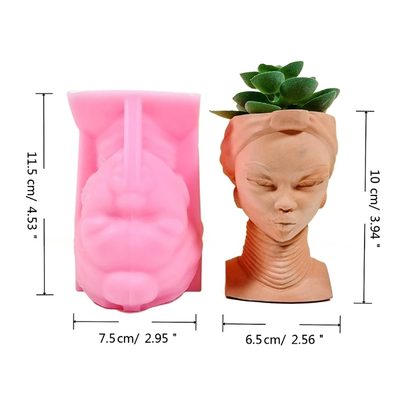 Flower Pots Silicone Mold Concrete Plaster Holder Molds Crystal Epoxy Resin Mold DIY Handmade Craft Mould images - 6