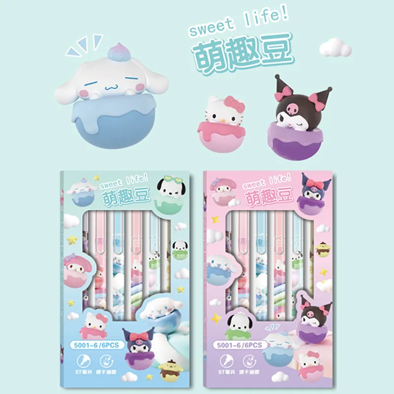 Sanrio Cute Boxed Low Center Of Gravity Limited Set Pen High Appearance Level Manual Pen Student Stationery Neutral Pen Gift