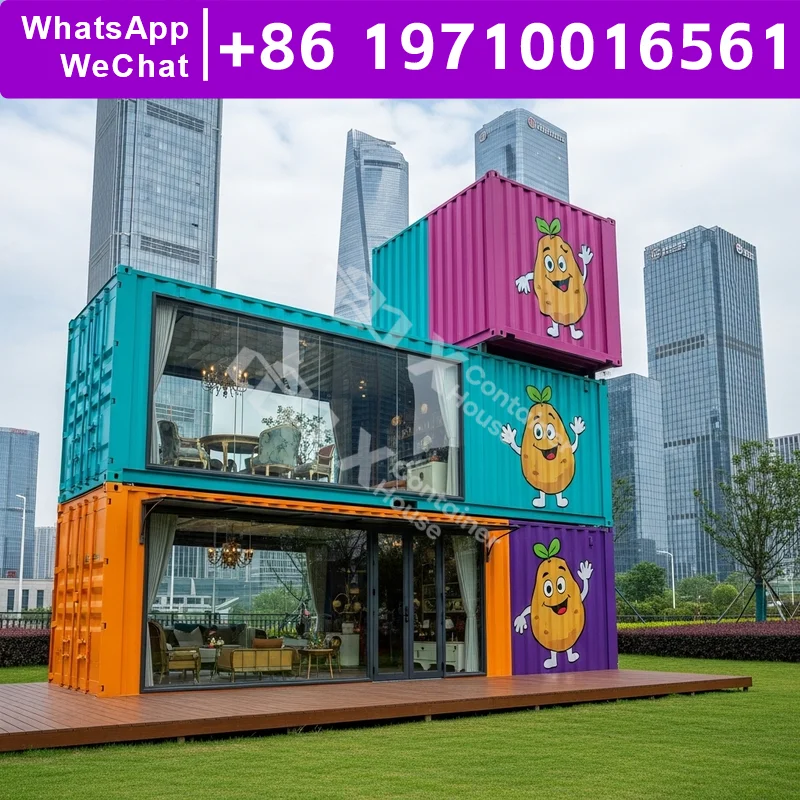 

Container House 3 Bedroom 40ft Container House Customize Color Playground Castle 20 Feet Container Home Leak Proof Modular