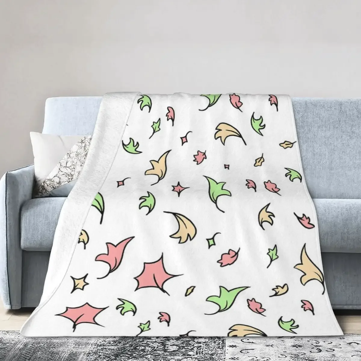 

Heartstopper Leaves - Repeating Blanket Soft Warm Flannel Throw Blanket Plush for Bed Living room Picnic Travel Home Sofa