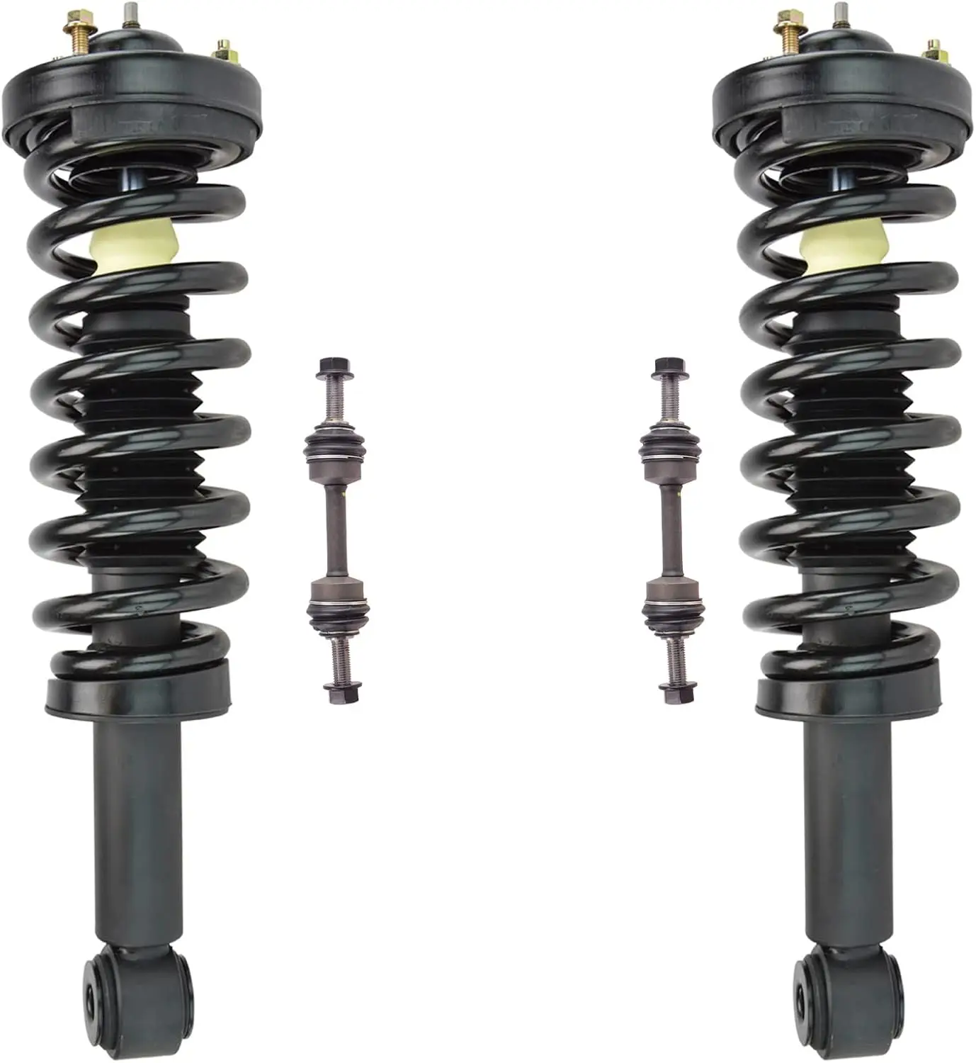 

Комплект передней подвески, полный комплект стойки и винтовой пружины в сборе, стабилизатор стабилизатора поперечной устойчивости, совместимый с Ford F-150 2009-2013 гг.