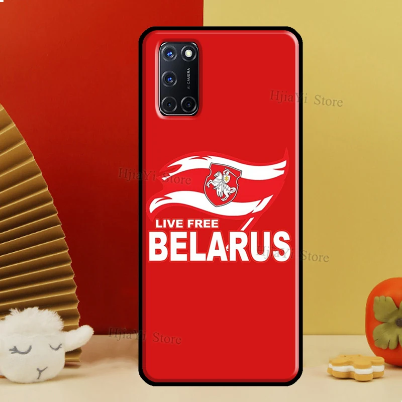 Belarus Flag Case For OPPO A74 A94 A54 A53 A57 S A5 A9 A15 A52 A72 A17 A77 A78 A91 A93 A16 A76 A96 Coque