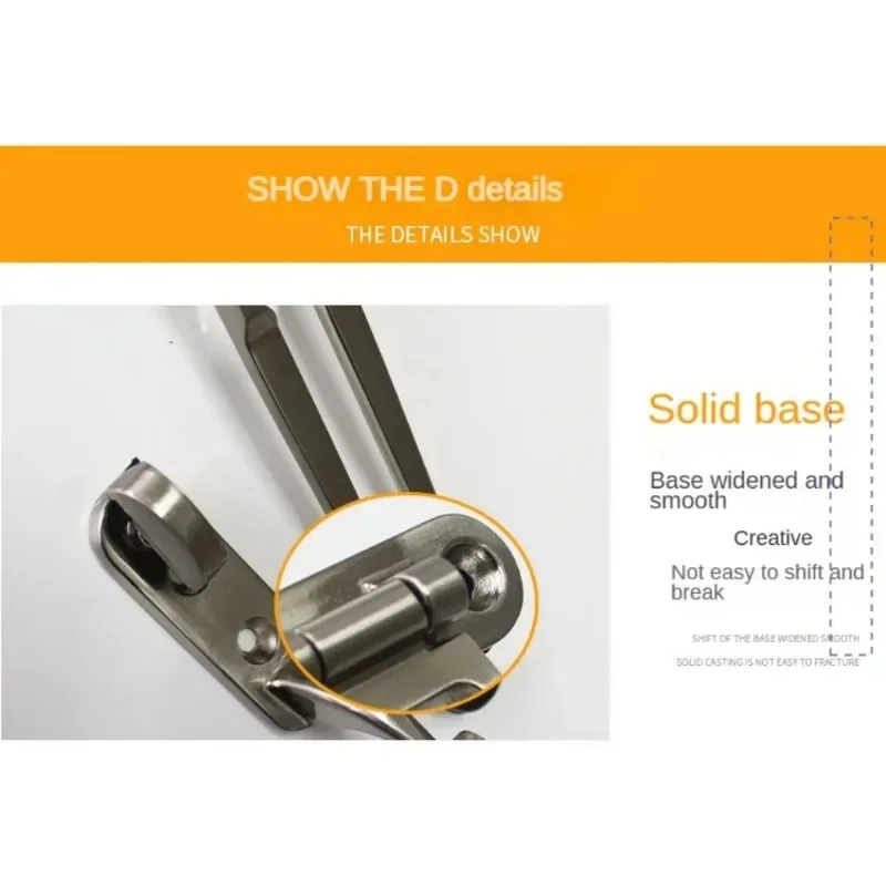 Door anti-theft buckle, zinc alloy room door, hotel specific anti lock buckle, solid bolt door bolt