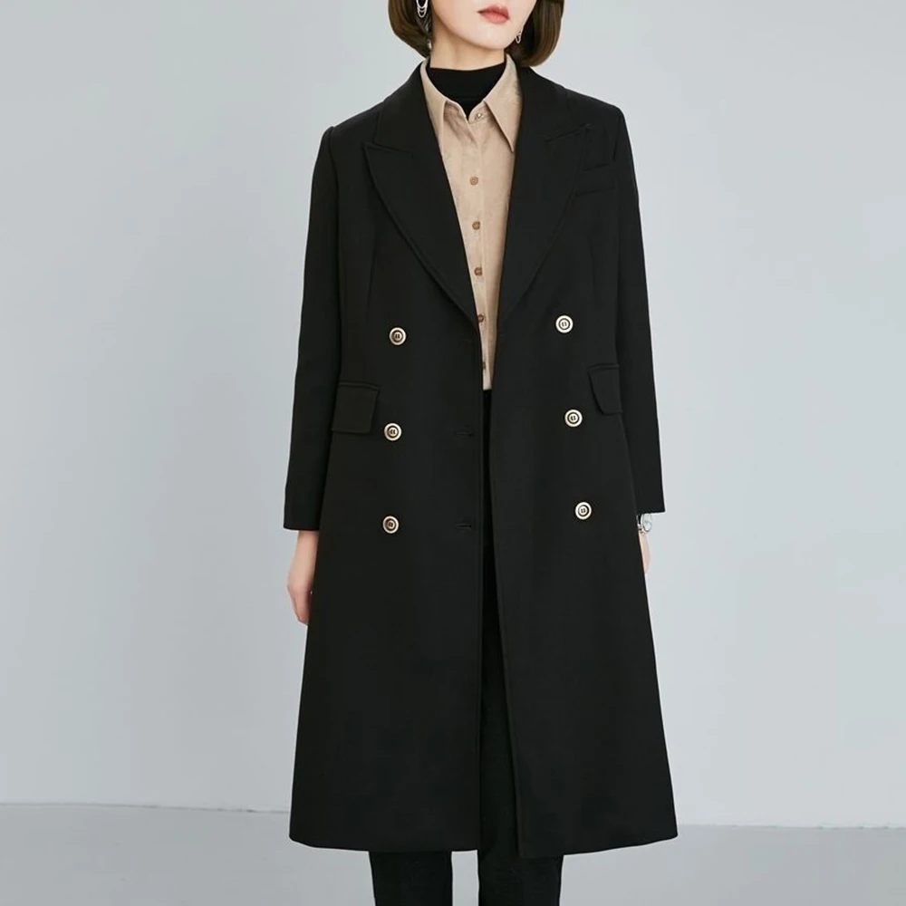 XS-5XL Winter New Men's Long Trench Coat Unisex American Retro Fashion Trendy High Street Loose Casual Simple Niche Men's Top