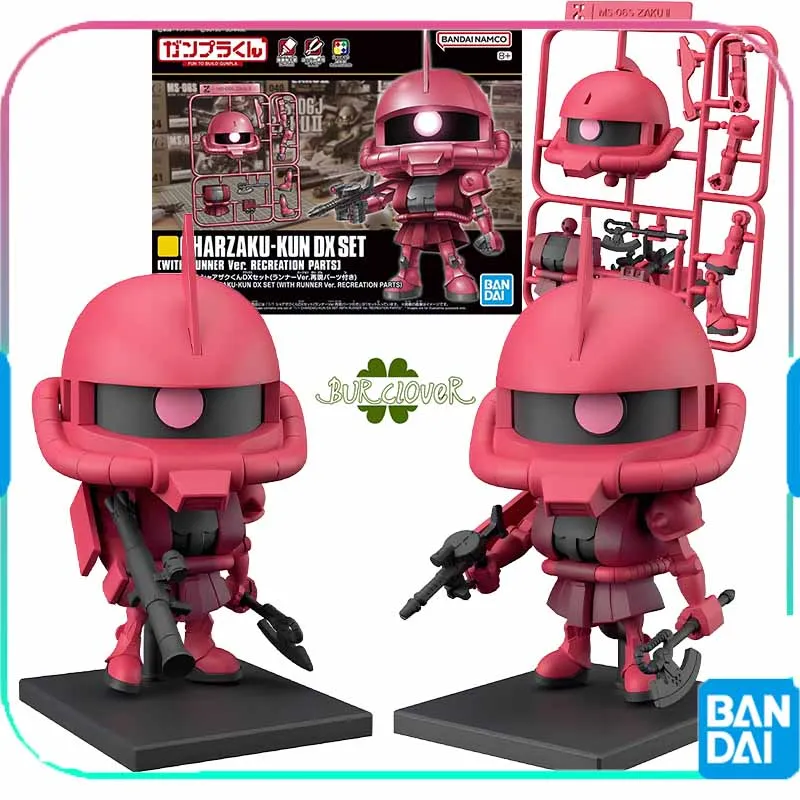 

Bandai Original GUNDAM DX 1/1 CHARZAKU-KUN DX SET Anime Action Figure Assembly Model Toys Collectible Model Ornaments Gifts