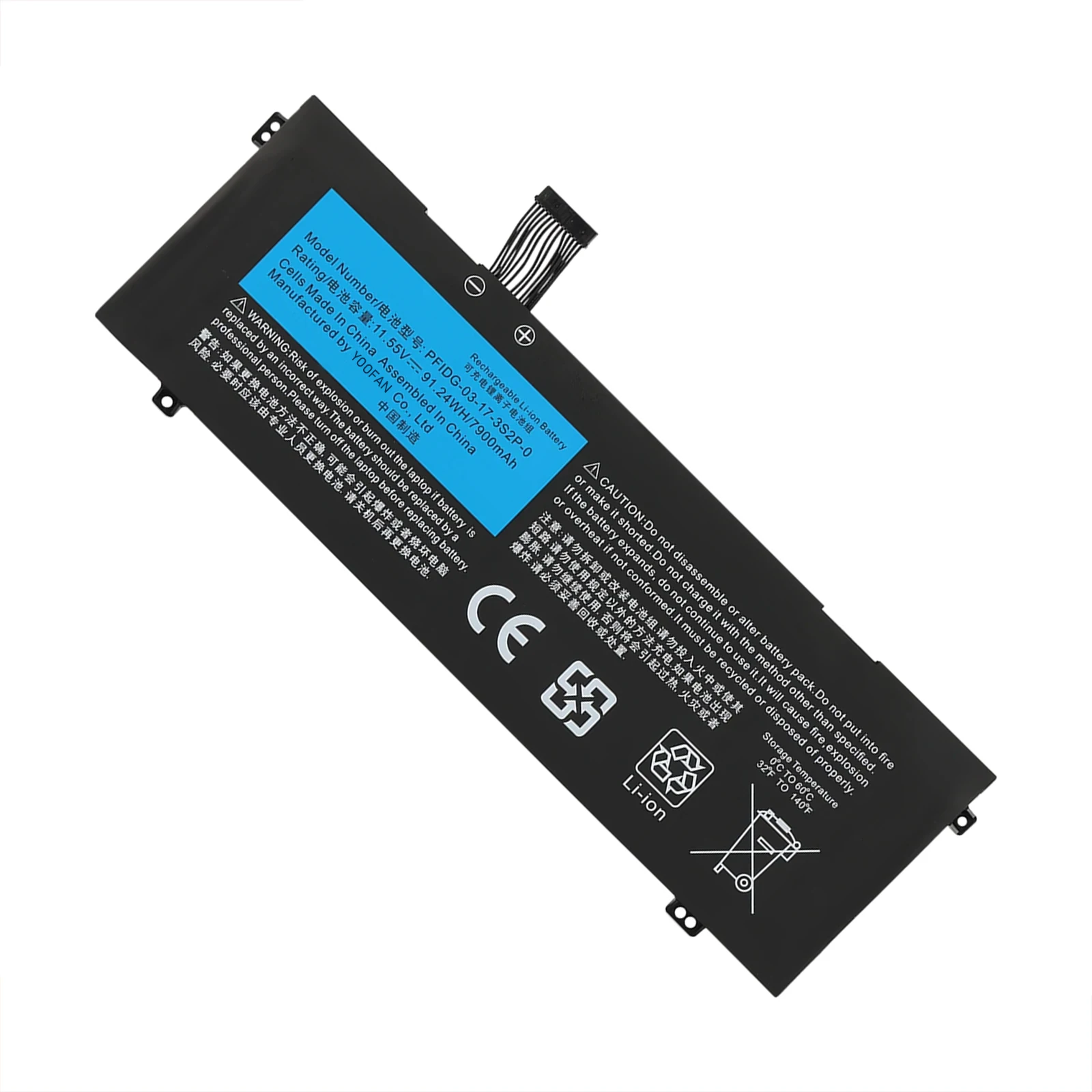 YOOFAN Batería de PFIDG-03-17-3S2P-0 para ordenador portátil, pila para Getac S2 UMI Air S1 Plus, para MECHREVO Code 01 Air II image 3