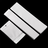 100pcs/Lot Transparent Self Adhesive Plastic Bag Hanging Opp Pouches Seal Gift Bag Retail Packaging Pouches Beads Jewelry Bag