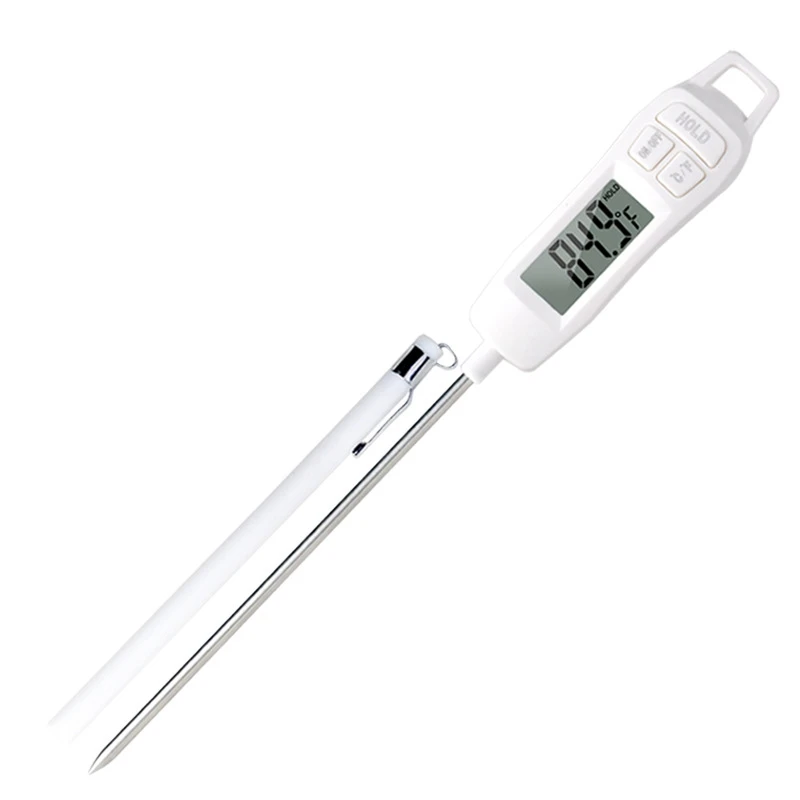 Food Thermometer Kitchen Thermometer Long Probe Digital Instant Read Meat Thermometer For Oil Deep Fry BBQ Grill Cooking Durable