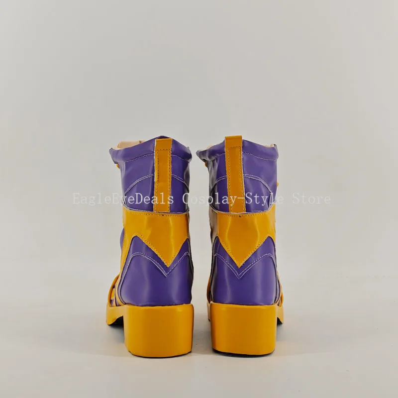 Kid AD KPop Demon Hunters Zoey Cosplay Costume Shoes Handmade Faux Leather Boots Anime Carnival Party Halloween Boots Prop Shoes