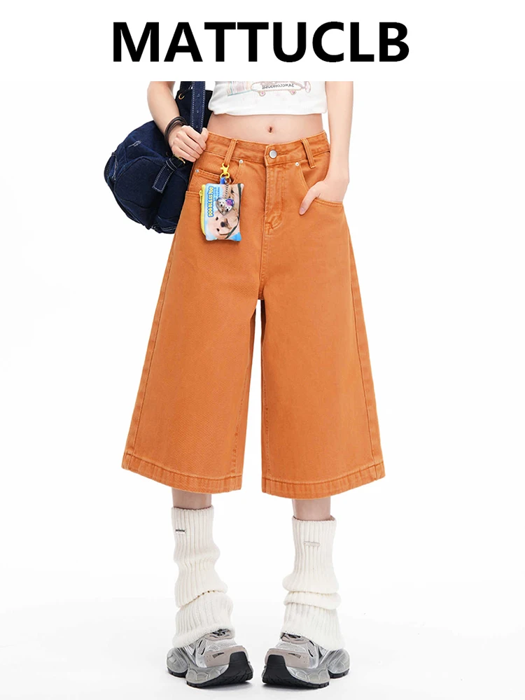 

Летние женские джинсовые шорты-джоггеры в американском ретро-стиле Y2K 2000-х годов, простые, в стиле панк, корейские, длиной до икр, рваные, в уличном стиле, тренд 2026 года