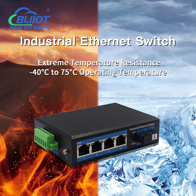 Imagem -03 - Bliiot Industrial Ethernet Switches Rede Switch Poe Switch Ethernet Switch 16port 1000m