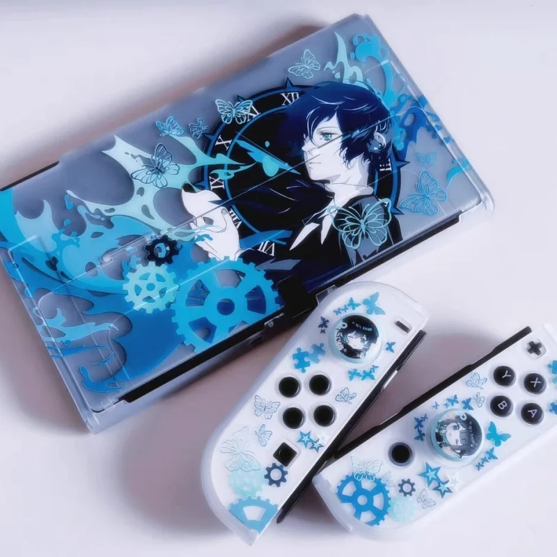 Hot Case Semi Transparent Persona 3 Makoto Yuki Hard Protective Pattern Compatible With Switch 2 Oled Lite Game Console Cover