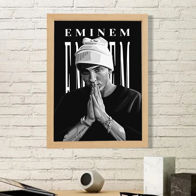 Hip Hop Posters for Wall Decoration Painting Music Rapper Eminem Home Decore With Free Shipping Poster Decorative Paintings Art