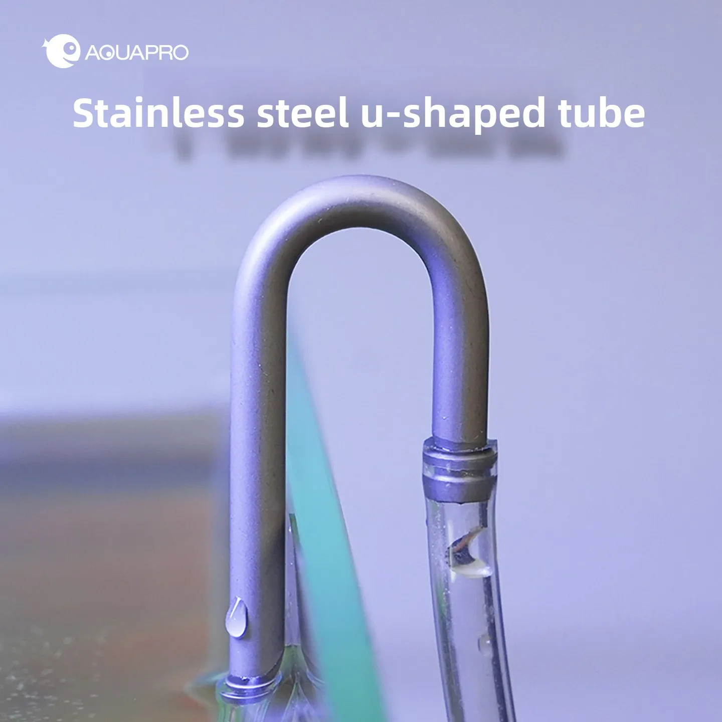 

AQUAPRO 304 Stainless Steel U-Shaped Tube Fitting, Mini U-Bend Pipe Connector Adapter for Oxygen CO2 Air Gas Hose