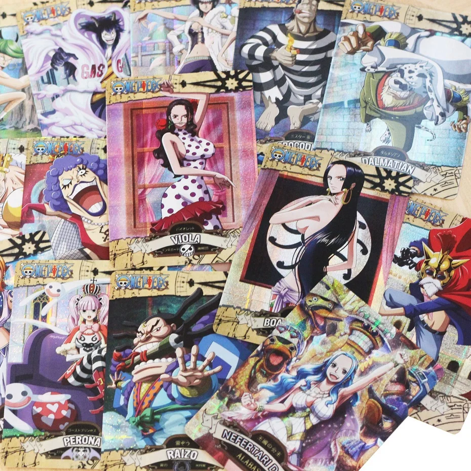 50-100Pcs One Piece Card English Version Holographic SSR Shine Collection Cards Luffy Shanks Anime Character Carte for Children