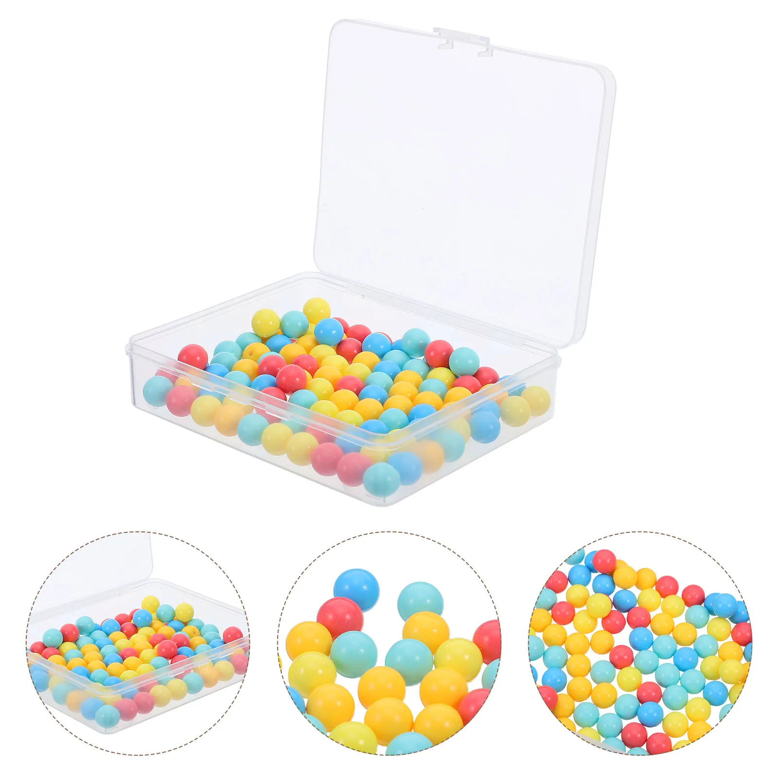 

100Pcs Mini Colorful Plastic Balls Bulk Counting Beads for Kids Classroom Math Probability Learning Sorting Games Supply
