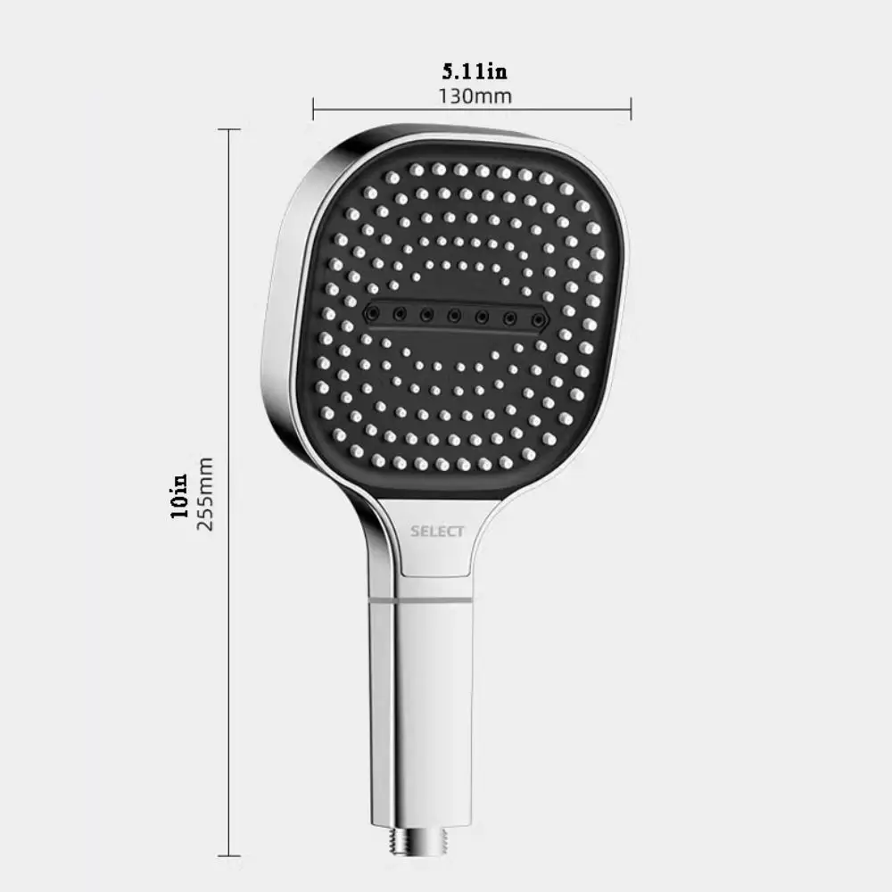 13CM Large Panel Shower Head 3 Modes with Filter Bathroom Accessories High Pressure Water Massage Shower Replacement Universal