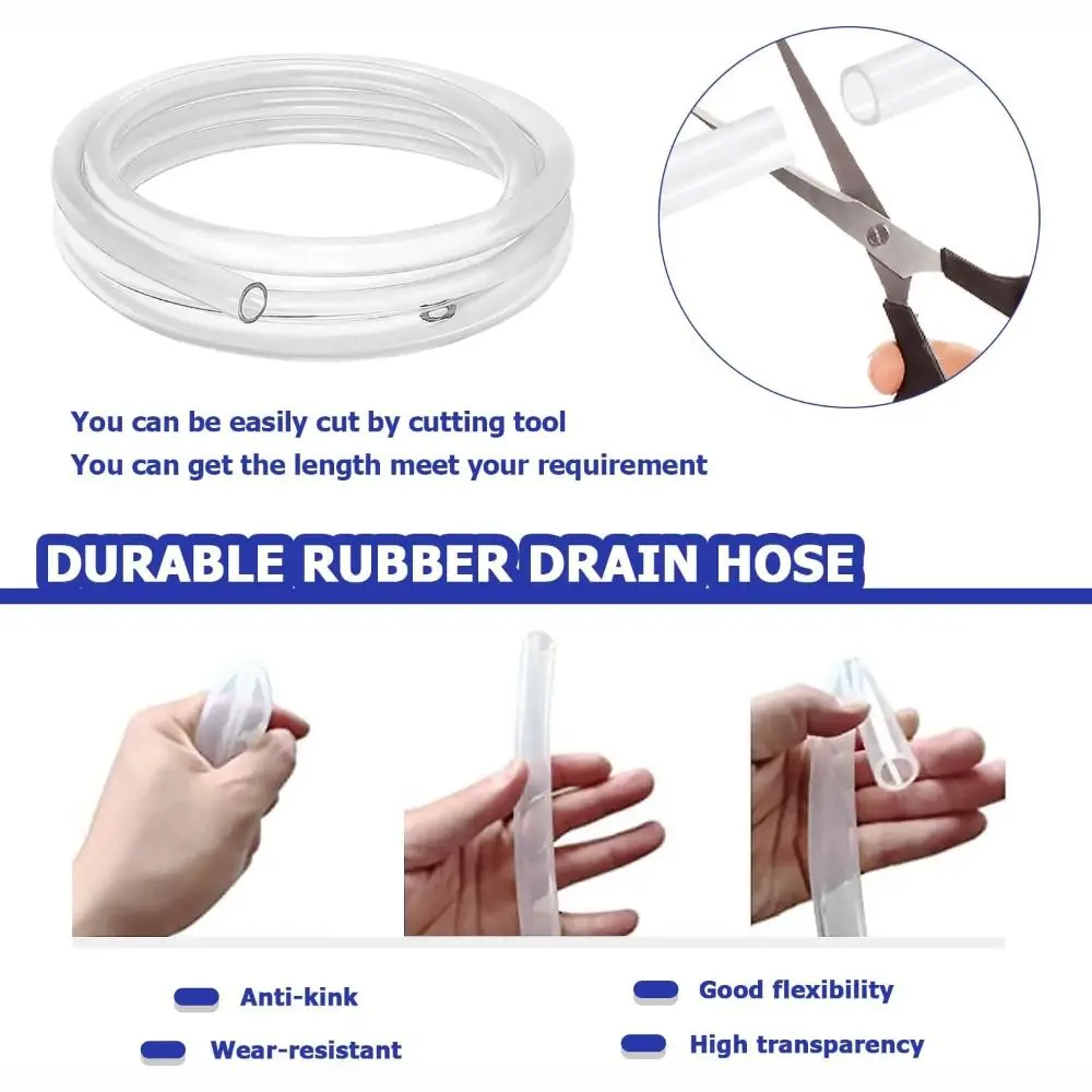 

Сливной шланг кондиционера 3/6/10 футов, герметичный с разъемом для шланга и зажимом, сливной шланг переменного тока, замена портативной сливной трубы переменного тока