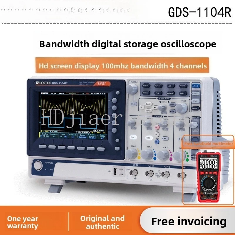 

Solid Weft GDS-1102/1072/1104B Digital Storage Oscilloscope 100M Bandwidth GDS-1104R