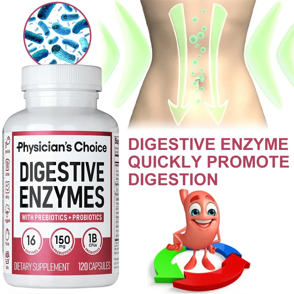 Organic Digestive Enzyme Supplement - Promotes Nutrient Absorption, Digestion and Intestinal Health for Adults Men and Women