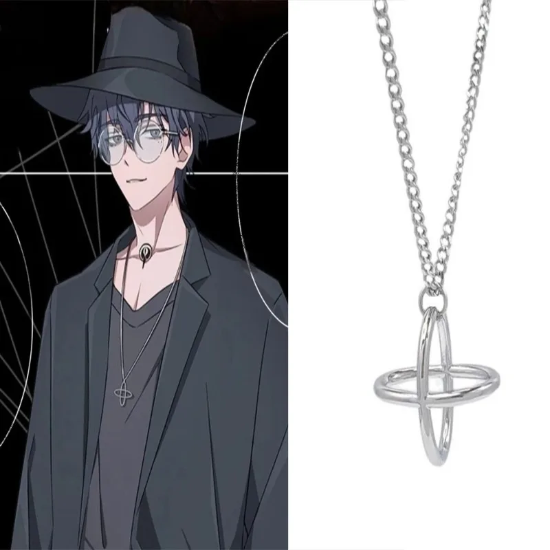 ربط انقر فوق قلادة للنساء تأثيري ليو شياو القلائد الإناث الاتجاه الرقبة فضي اللون موضة الأزواج اكسسوارات هدايا الحفلات