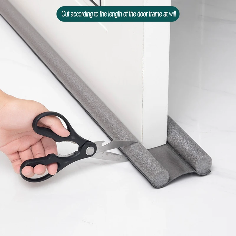 1 قطعة قابل للتعديل الباب أسفل بولي Foam رغوة شريط عازل تحت الباب مشروع سدادة مكافحة البرد الفجوة مانع ختم الباب/نافذة حجب كتلة